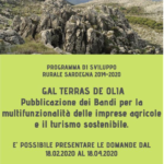 PUBBLICAZIONE BANDI MULTIFUNZIONALITA’ E TURISMO SOSTENIBILE