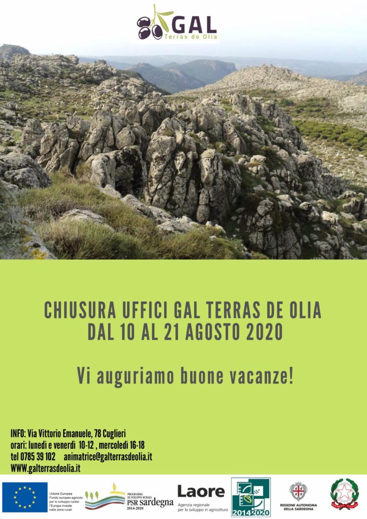 CHIUSURA UFFICI GAL