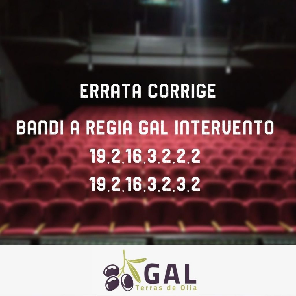 Errata Corrige – Bandi a regia GAL