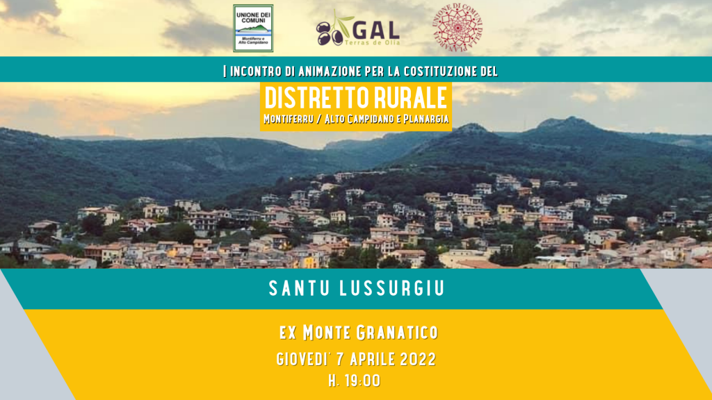 I incontro di animazione per la costituzione del Distretto Rurale
