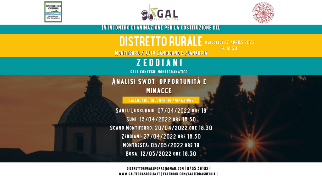 IV Incontro territoriale per la costituzione del Distretto Rurale