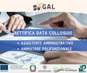 Rettifica data colloquio Assistente Amministrativo e Animatore Polifunzionale