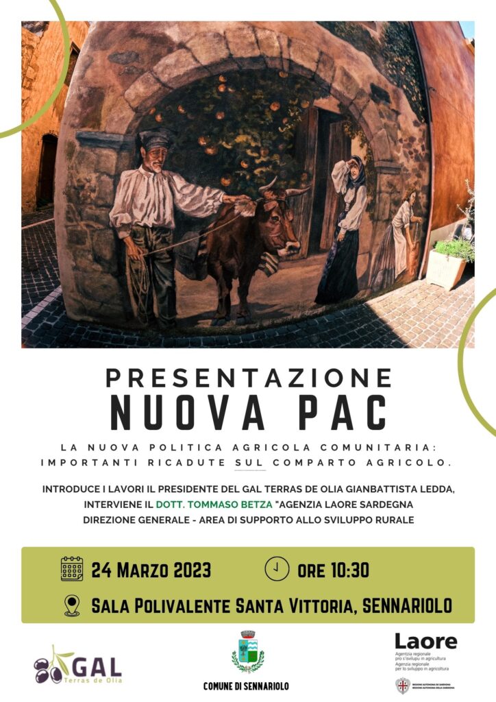 Presentazione Nuova PAC – La nuova Politica Agricola Comunitaria: importanti ricadute sul comparto agricolo